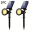 SolarGlow Garden Spotlight 2Pack Outdoor Solar Landscape Spotlight With Smart Light Control Water 6