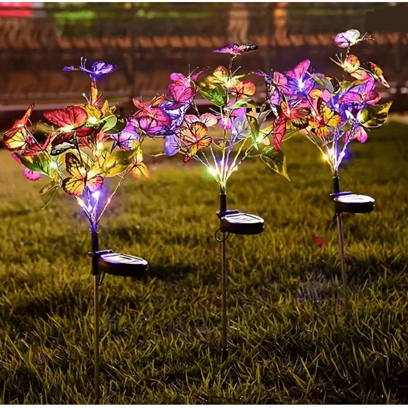 LumiWings Solar Butterfly Flower Garden Light Outdoor Decorative Lamp 2
