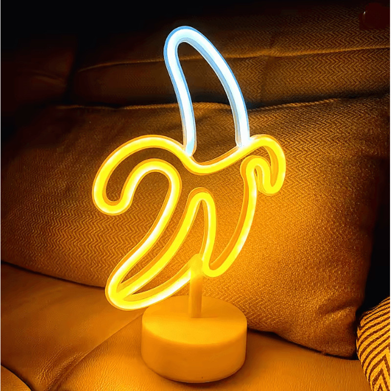 GlowBanana LED Neon Wall Light For Bedroom And Decor 1