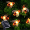HoneyGlow Solar Bee String Lights Outdoor Garden Decor 20 LED 0