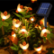 HoneyGlow Solar Bee String Lights Outdoor Garden Decor 20 LED 5