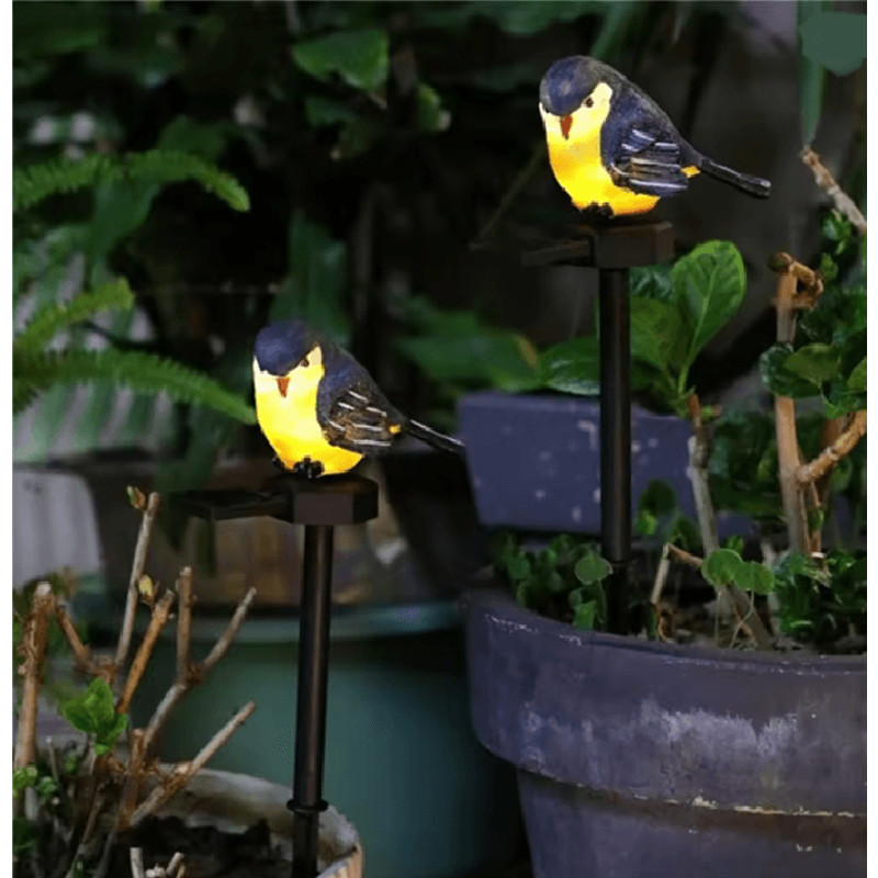 LumiBird Solar Resin Bird Garden Light Outdoor Lawn Decoration 1