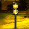BrightFlow Hourglass Solar Pathway Lights Outdoor Garden Set 3