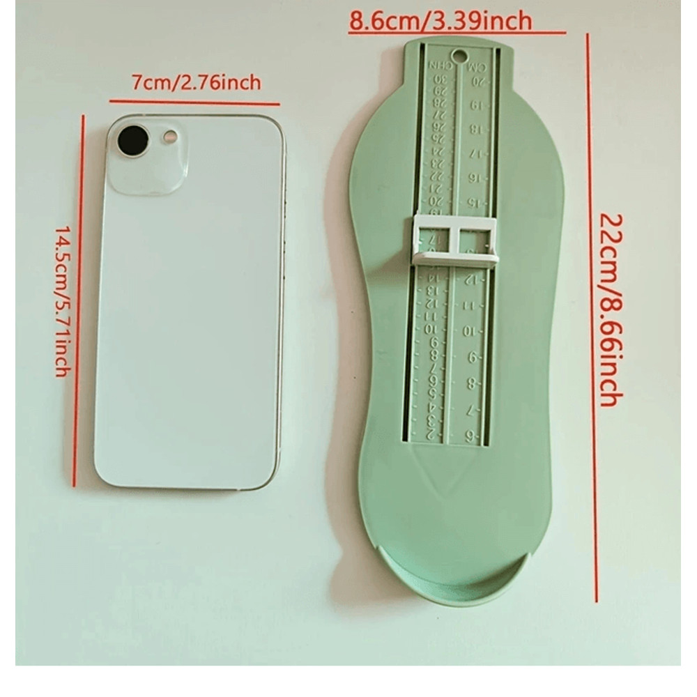 TinySteps Baby Foot Measuring Gauge Accurate Infant Shoe Size Ruler 2