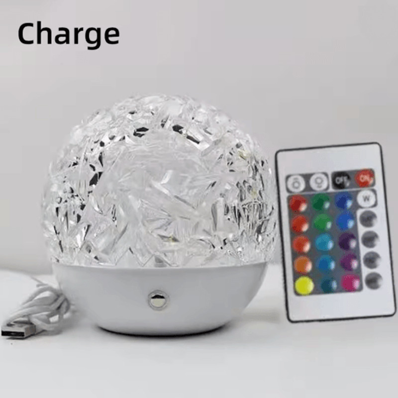 RippleGlow LED WaterRipple Projection Lamp RGB Rotating Ambient Night Light 4