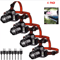 BrightBeam Smart Sensor USB Rechargeable LED Headlamp Outdoor Zoom Head Torch 5