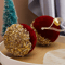 VelvetGlitz 3Inch Red Velvet Sequin Christmas Balls Set Premium Glitter Ornaments For Tree And Par 1