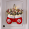 GloveBloom Christmas Floral Garland Creative Glove Shaped Wreath For Door And Window Decor 0