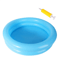 AquaRest Portable Inflatable Foot Basin Collapsible Foot Soaking Bath For Pool Beach And Travel 4