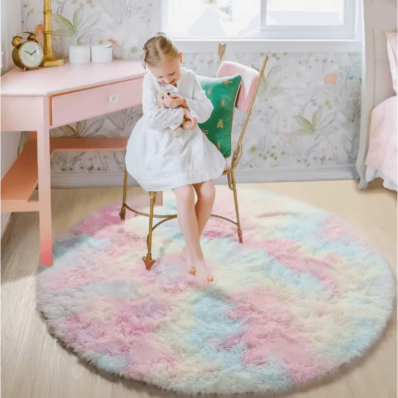 CloudSoft Plush Round Rug For Living Room And Bedroom 4