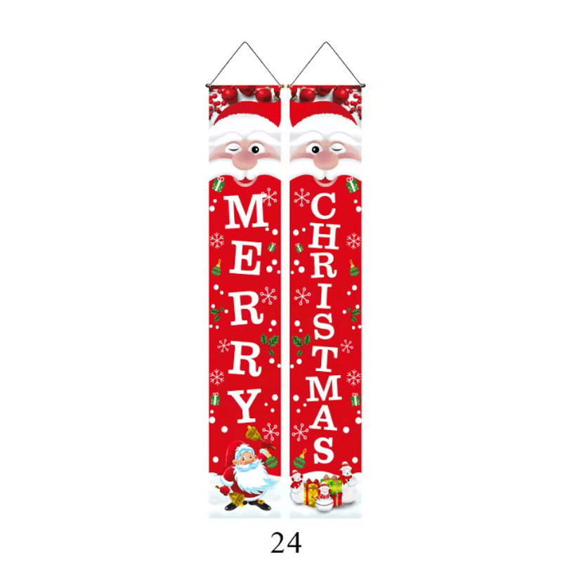 FestiveWelcome Christmas Door Banners Set For Home And Party Decoration 3