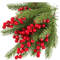 EverJoy Christmas Pine And Berry Branches Set Of 10 0