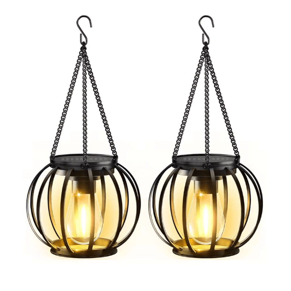 SolarGlow Outdoor Hanging Lantern Waterproof Garden Light 5