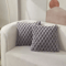 CozyWeave 3D Plush Throw Pillowcase With Pineapple Grid Pattern 4