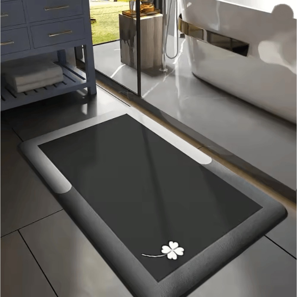 PlushFlannel Thickened Absorbent Bath Floor Mat 7