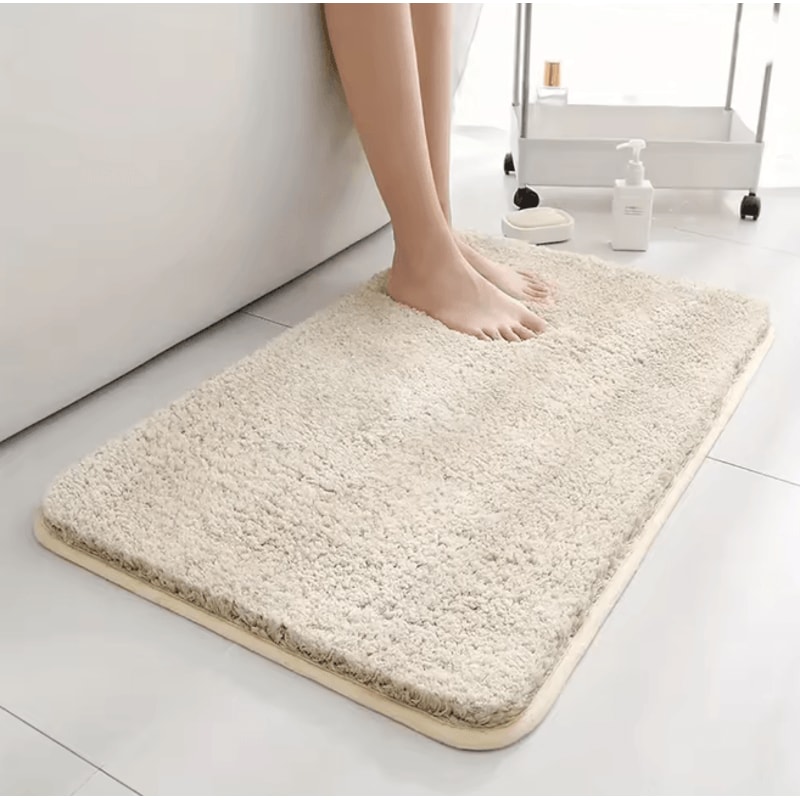 AquaPlush Thickened AntiSlip Absorbent Bathroom Mat 0