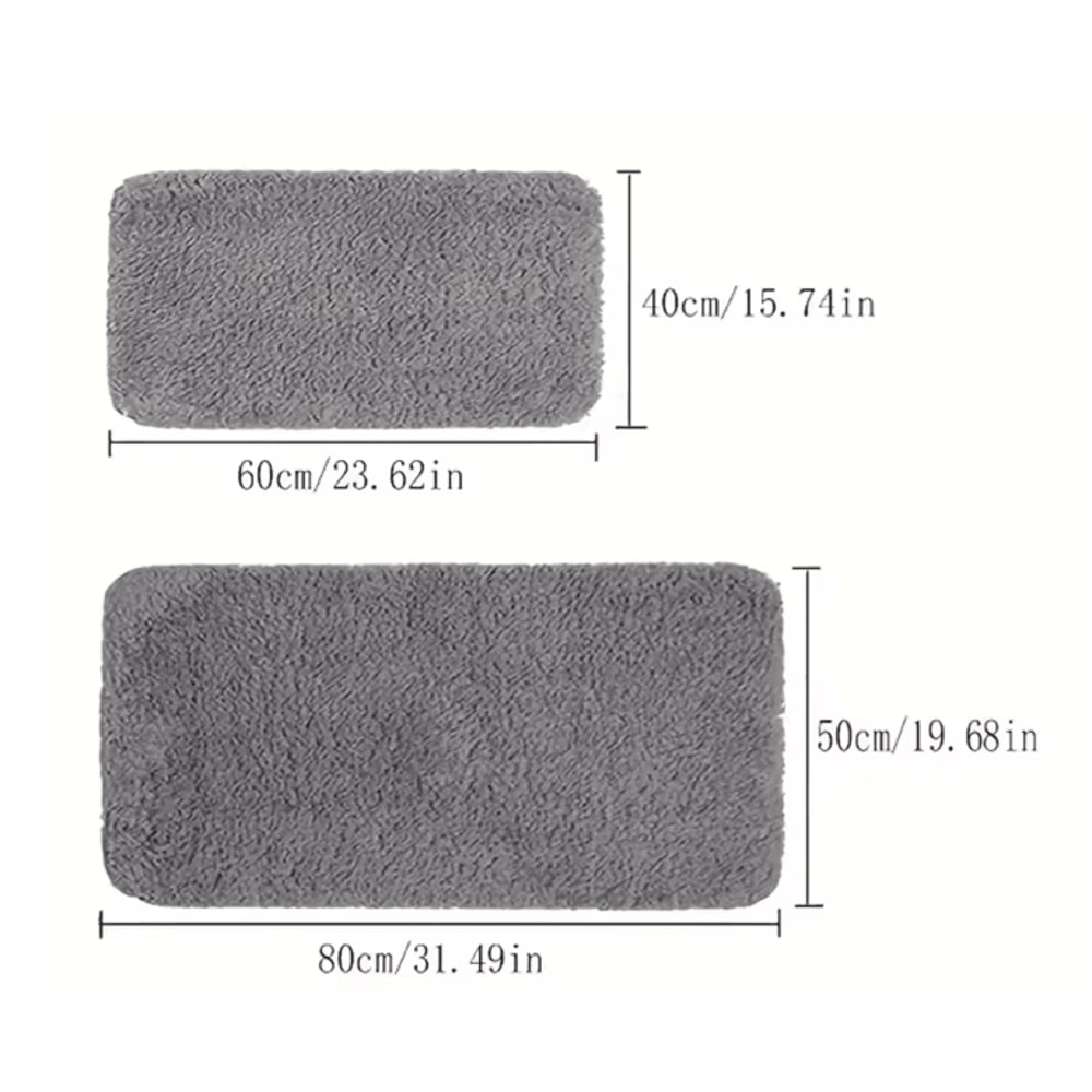 AquaPlush Thickened AntiSlip Absorbent Bathroom Mat 1