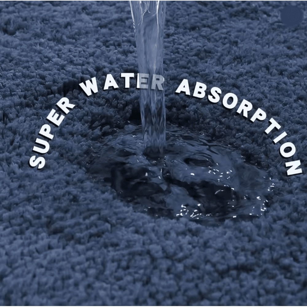 AquaPlush Thickened AntiSlip Absorbent Bathroom Mat 2