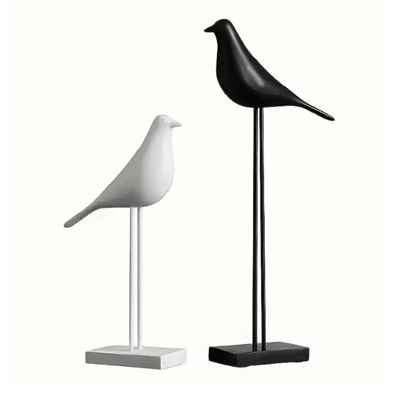 NordicResin Bird Statue Decorative Sculpture For Home And Office 0