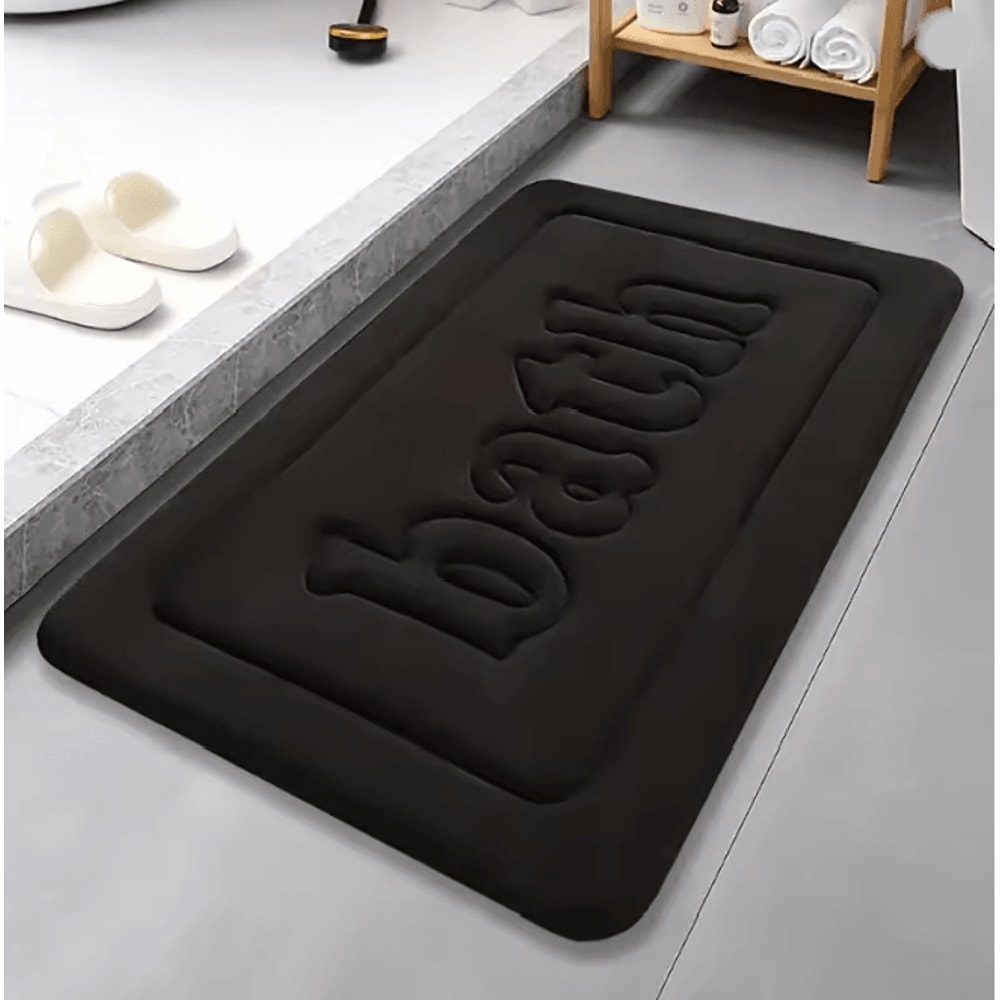 SoftFlannel AntiSlip Absorbent Bathroom Floor Mat 5