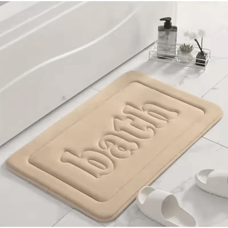 SoftFlannel AntiSlip Absorbent Bathroom Floor Mat 6