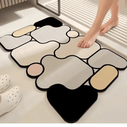 diatroshape nonslip diatomite absorbent bathroom floor mat