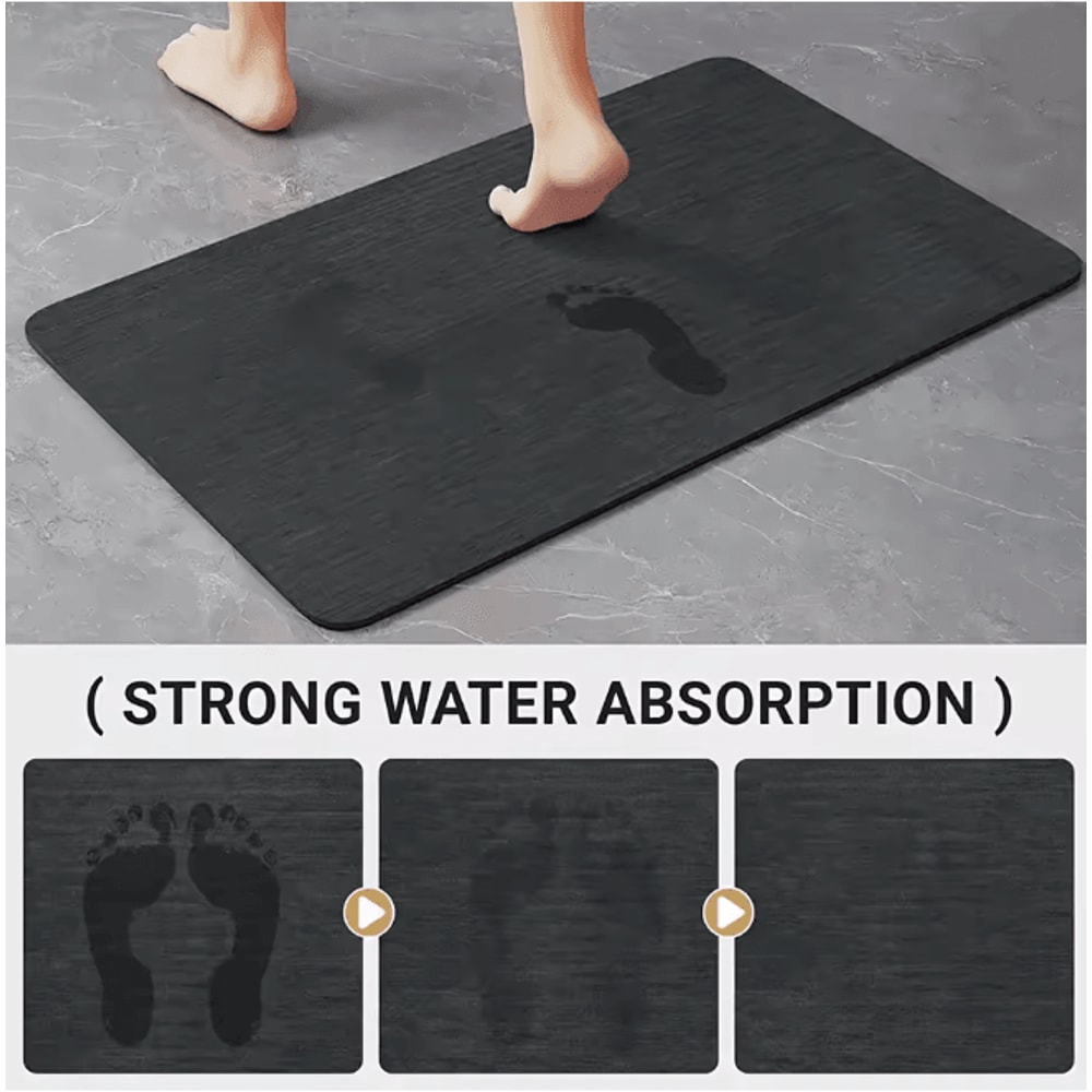 DiatroShape NonSlip Diatomite Absorbent Bathroom Floor Mat 2