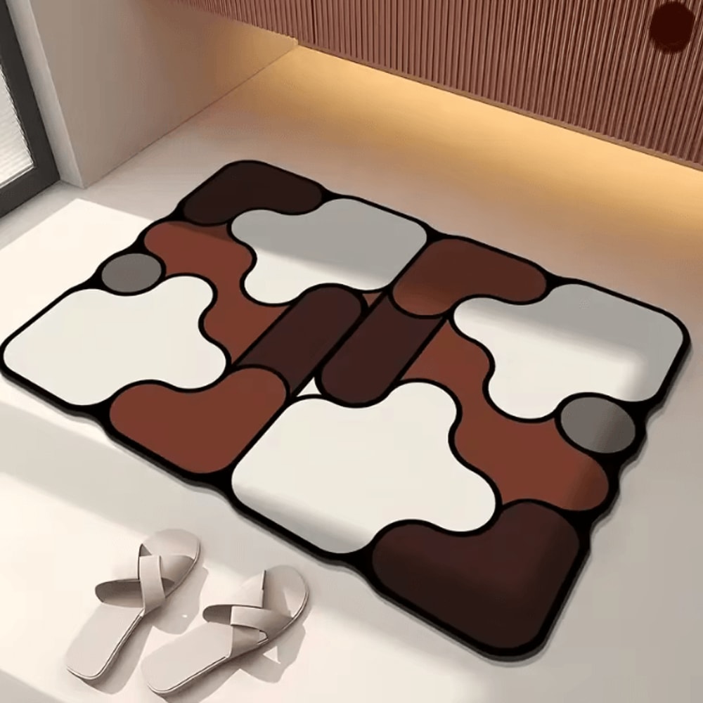 DiatroShape NonSlip Diatomite Absorbent Bathroom Floor Mat 4