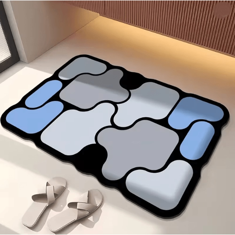 DiatroShape NonSlip Diatomite Absorbent Bathroom Floor Mat 5