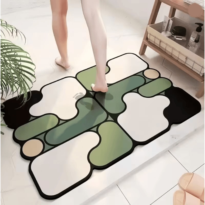 DiatroShape NonSlip Diatomite Absorbent Bathroom Floor Mat 6