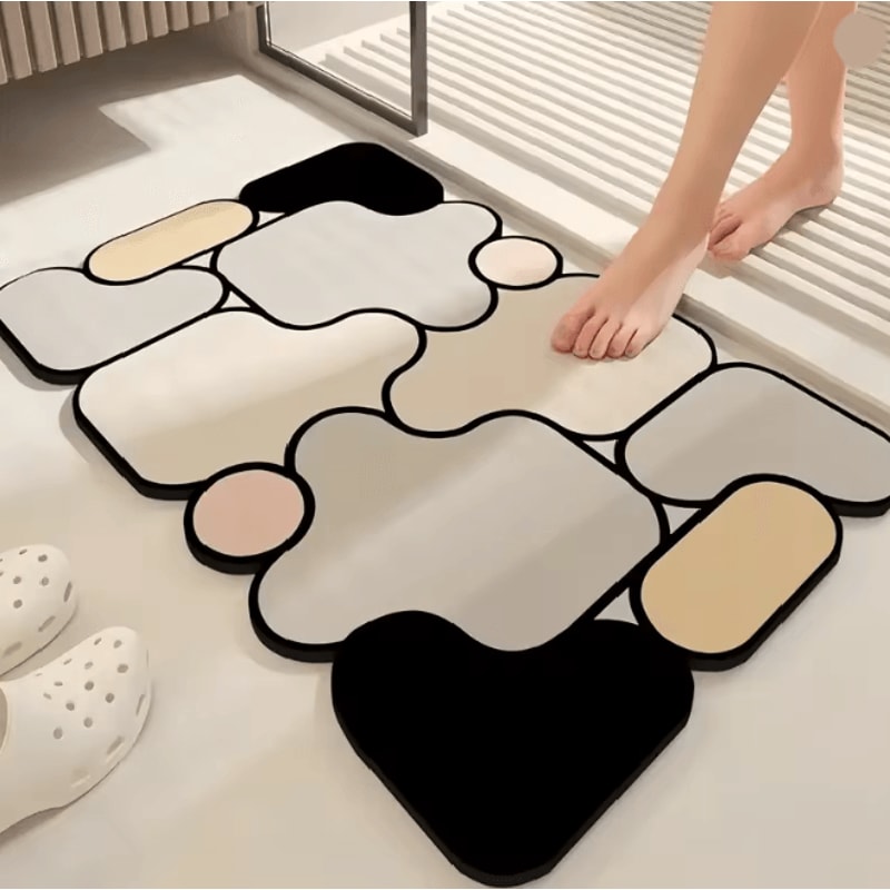 DiatroShape NonSlip Diatomite Absorbent Bathroom Floor Mat 7