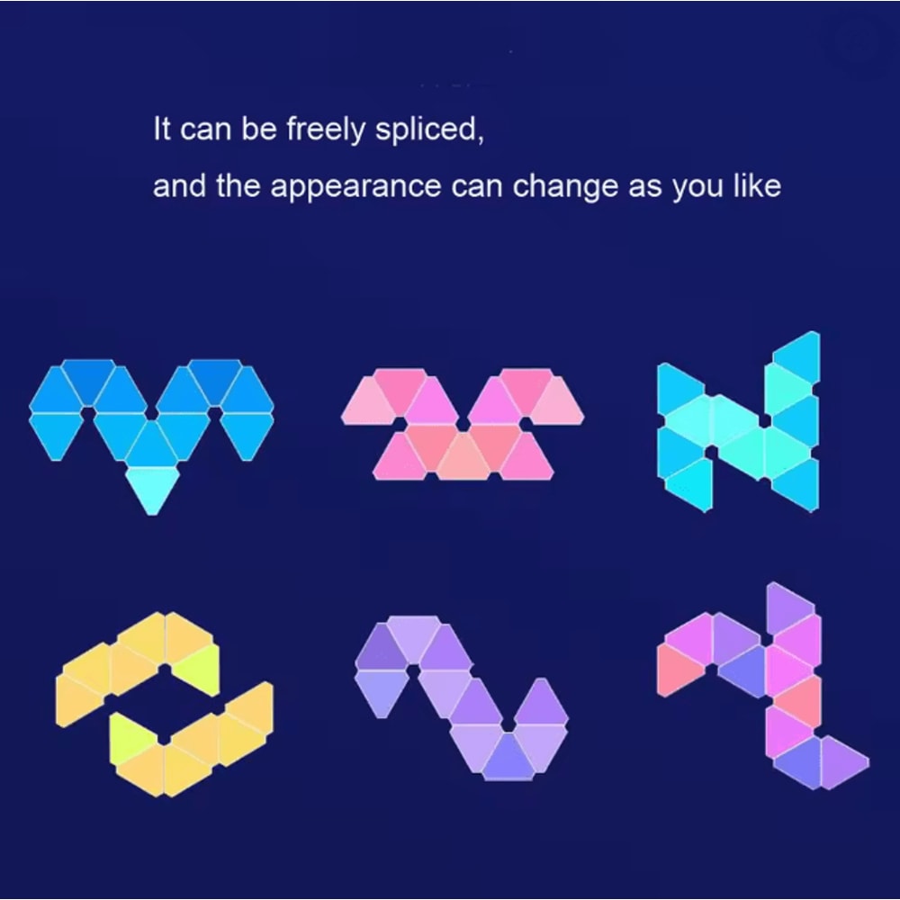 LumiSync WiFi Bluetooth LED Triangle Wall Light 2