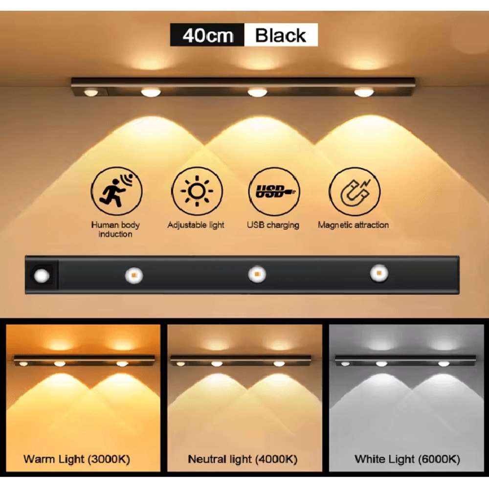 LumiSense Motion Sensor LED Light Bar 9