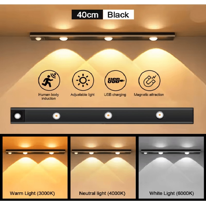 LumiSense Motion Sensor LED Light Bar 9