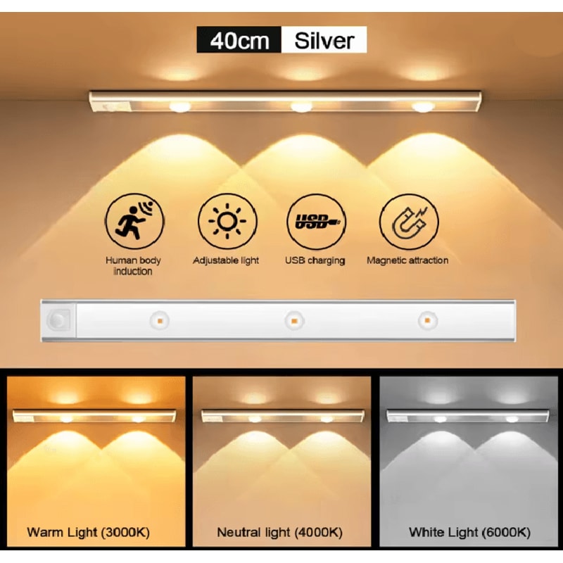 LumiSense Motion Sensor LED Light Bar 10