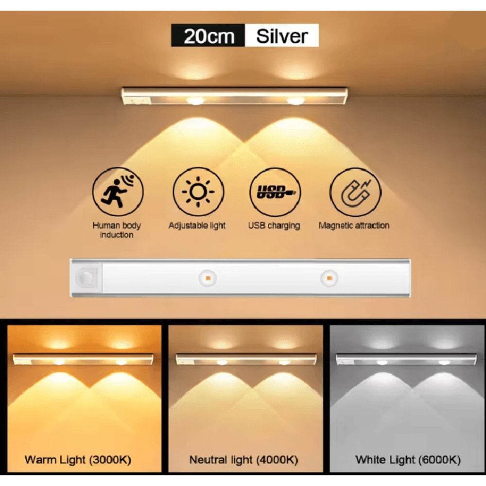 LumiSense Motion Sensor LED Light Bar 6