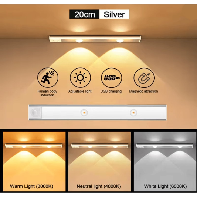 LumiSense Motion Sensor LED Light Bar 6