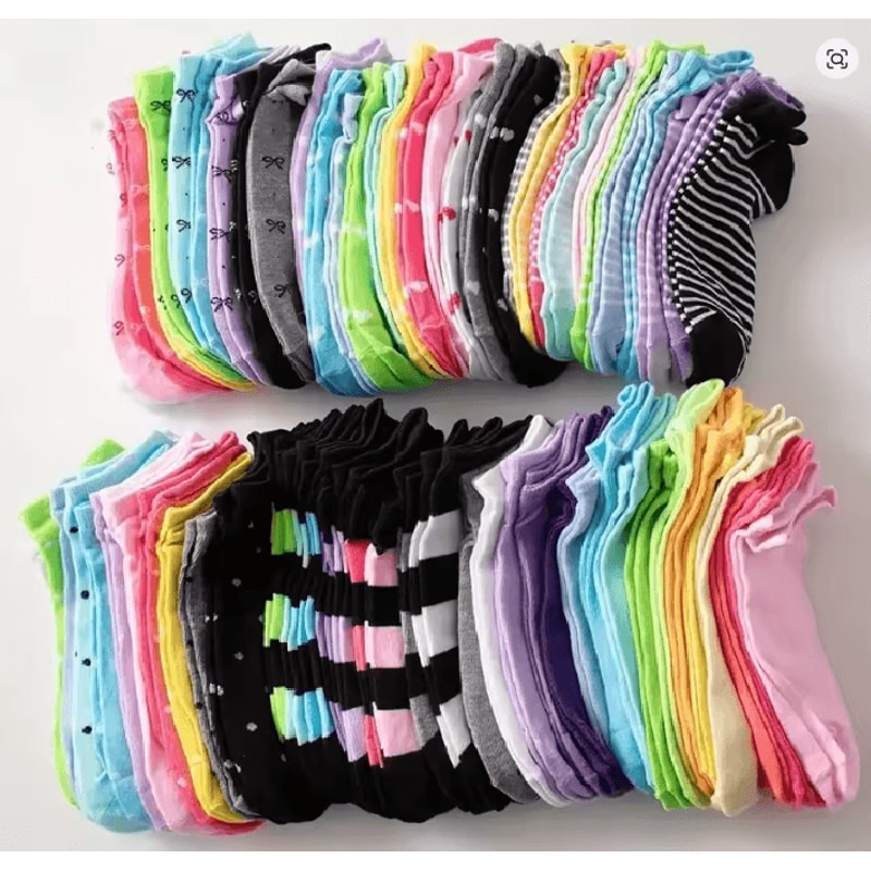 HeartEase Candy Colored Ankle Socks For Women 4
