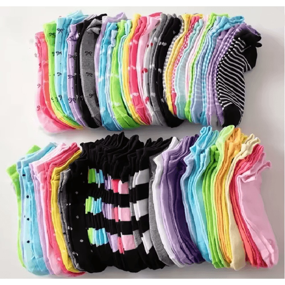 HeartEase Candy Colored Ankle Socks For Women 7