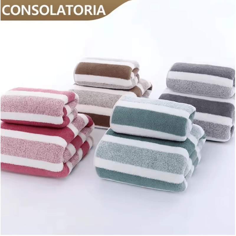PureComfort Soft Absorbent Bath Towel Set For Men And Women 0