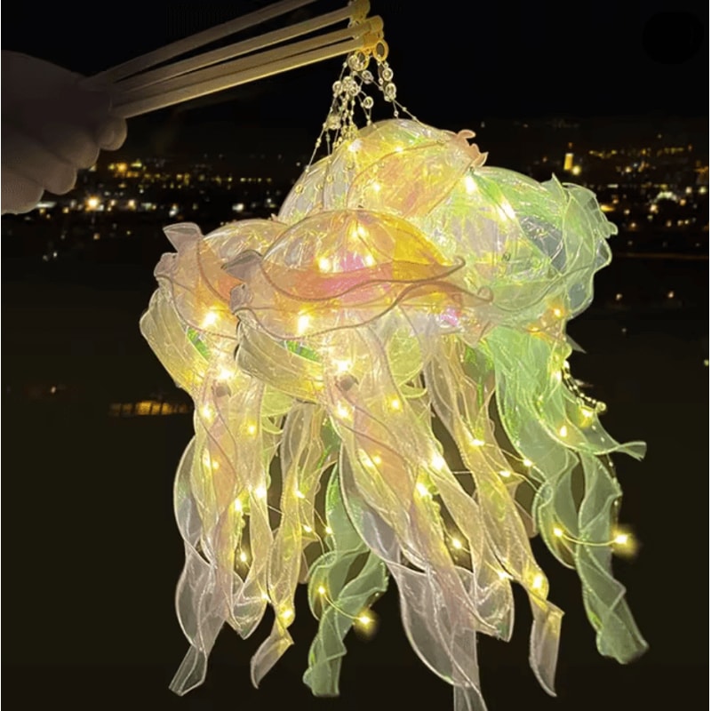 AquaGlow DIY Jellyfish Lantern Mood Light 1