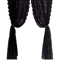 Velora Black Floral Lace Sheer Curtain Panel 4