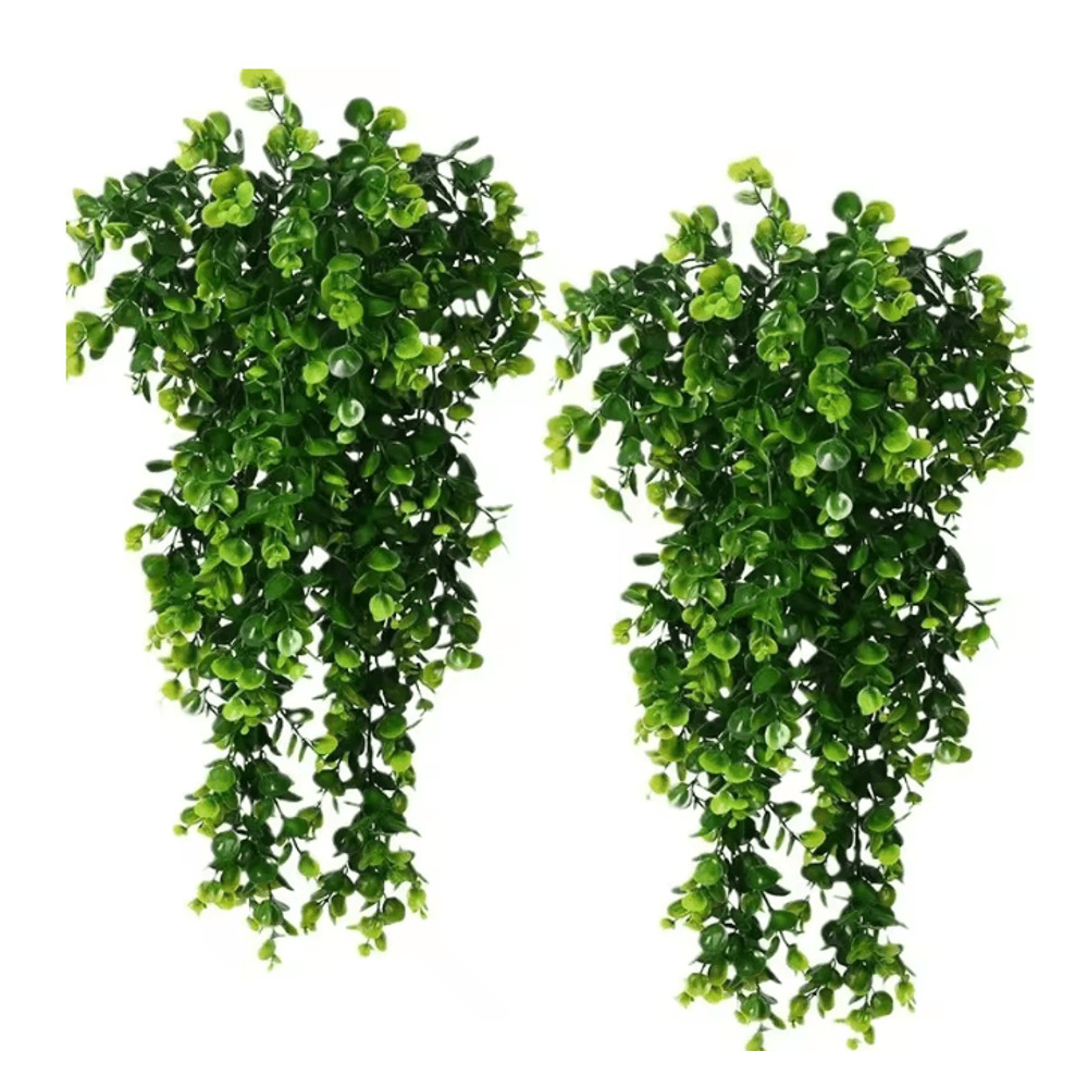 EverVine Artificial Eucalyptus Hanging Rattan Greenery 0
