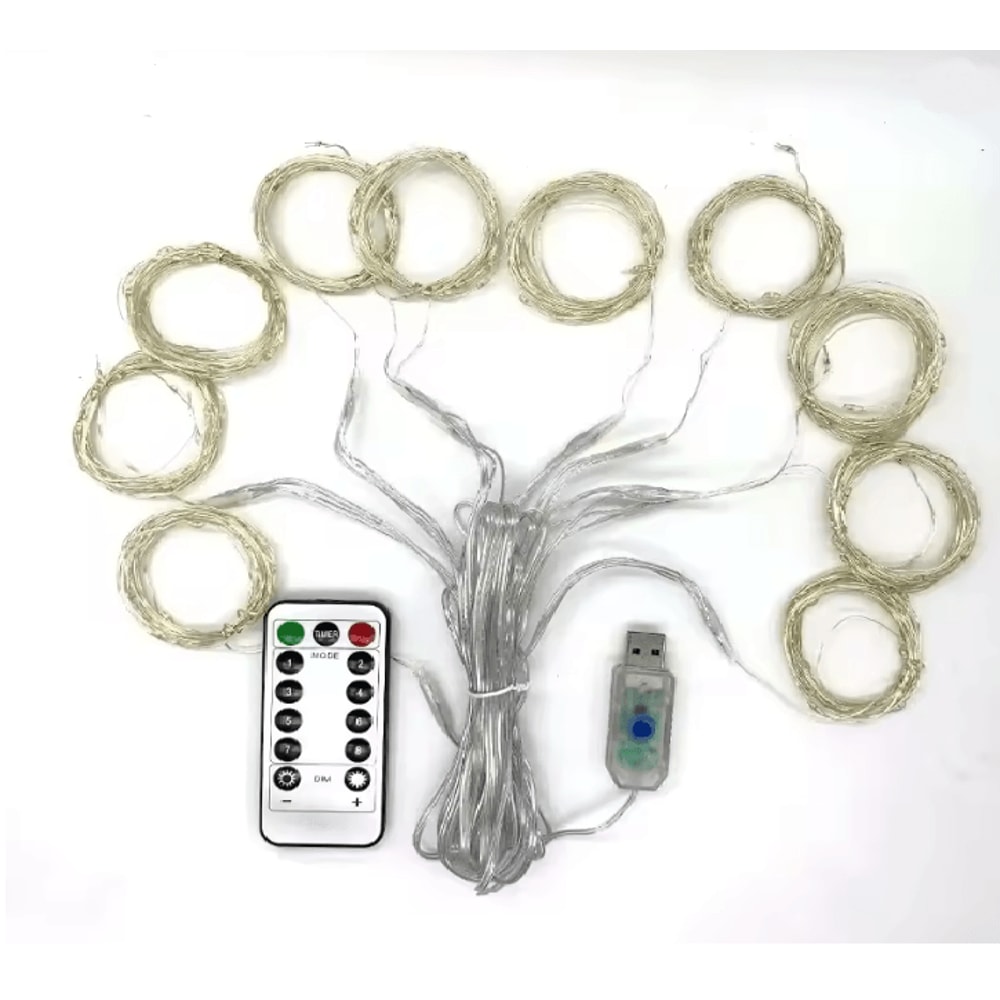 LumiDrape USB Curtain Fairy Lights With Remote Control 3