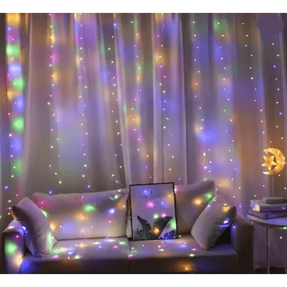 LumiDrape USB Curtain Fairy Lights With Remote Control 5