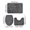 AquaStone Plush Bathroom Mat Set 3