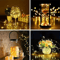 TwinkleTrail 10Pack Waterproof Mini Copper Fairy Lights Battery Powered 3 Speed Modes 1
