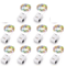 TwinkleTrail 10Pack Waterproof Mini Copper Fairy Lights Battery Powered 3 Speed Modes 5