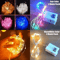 TwinkleTrail 10Pack Waterproof Mini Copper Fairy Lights Battery Powered 3 Speed Modes 4