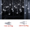 SnowGlow 32 M Snowflake LED Curtain Lights Waterproof Holiday Fairy String Decor 6